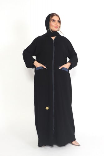 عباية منسوجة من القماش الملكي الفاخر مع طرحتها