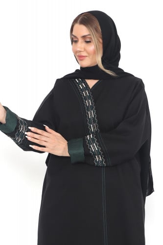 عباية منسوجة من قماش الصالونا الكوري الأصلي مع طرح...