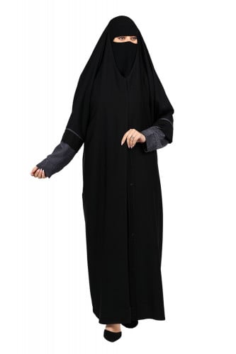عباية رأس منسوجة من قماش الصالونا الكوري الأصلي
