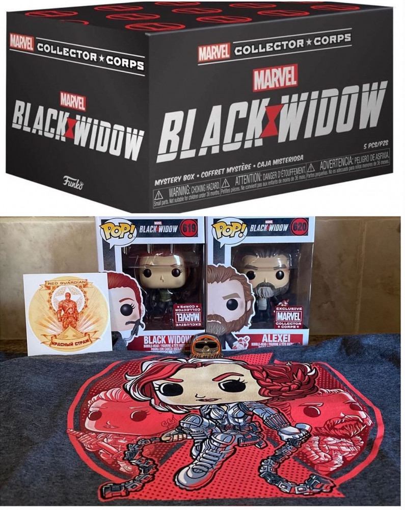 funko marvel collector corps box black widow