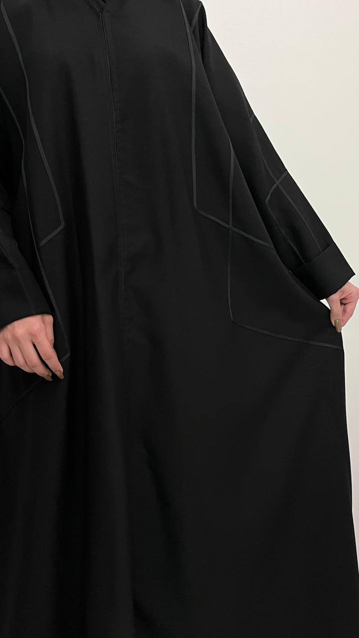 عبايه كلوش بتصميم انيق قماش كويتي