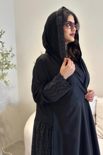 عباية تفته حرير مع تدخيلة ركامة