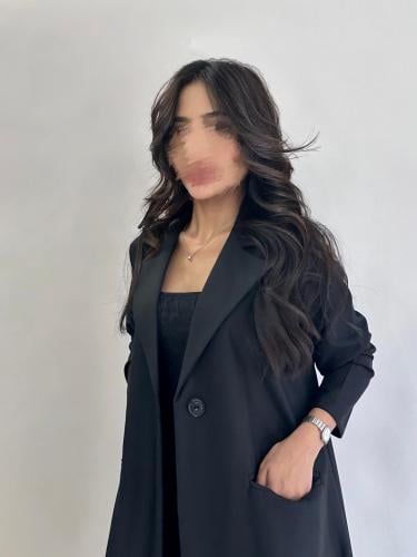 عباية رسمية بقماش كريب زيركون