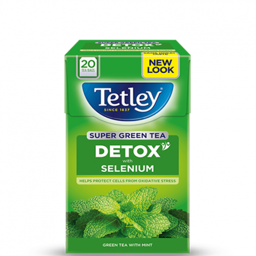 شاي أخضر سوبر Tetley بالنعناع