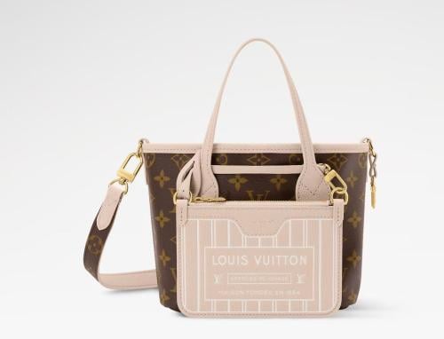 Lv Neverfull Bandoulière Inside Out BB مقاس  26.5 سم