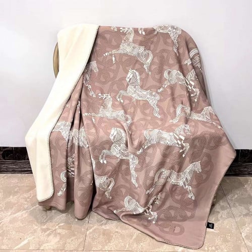 بطانية hermes مع غطاء وساده