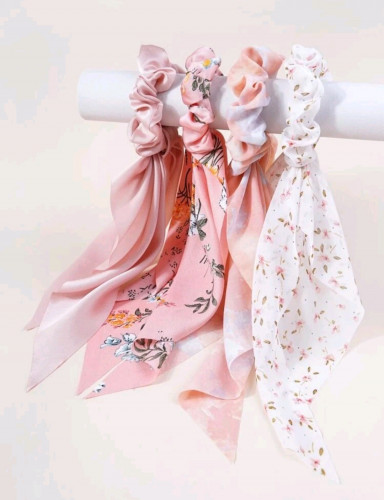 4 حبات ربطة شعر - اكسسوار شعر - موديل رقم 33