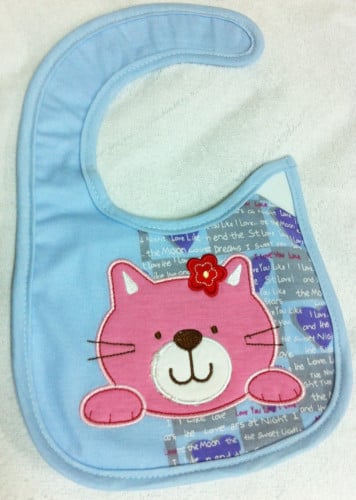 مريلة أطفال  زرقاء -  قطة
