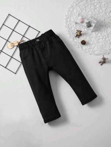 بنطلون أسود جينز - من 3 شهور حتى سنتين