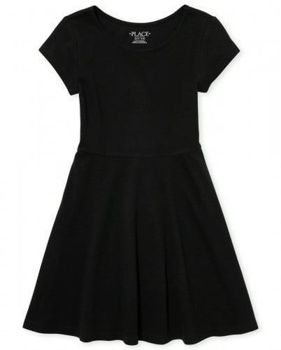 فستان بناتي أسود ماركة The Children's Place