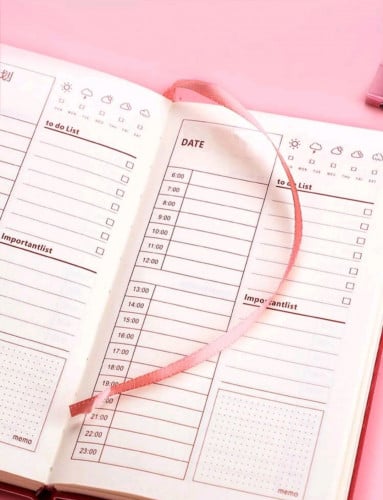 أجندة بلانر دفتر تخطيط غير مؤرخ