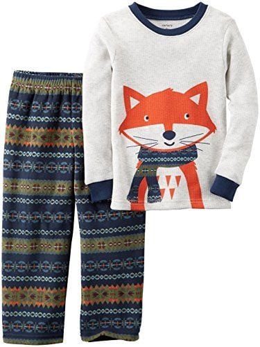 طقم قطعتين ولادي ماركة كارترز - ثعلب - السروال فليس