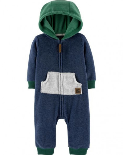 أفرول ولادي شتوي ماركة كارترز-كحلي وأخضر