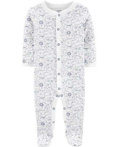 أفرول ولادي ماركة كارترز - أبيض بنقوش حيوانات