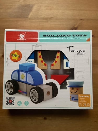 لعبة تعليمية - قطع خشبية تركيب و بناء سيارة شزطة