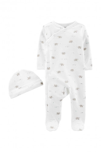 طقم أفرول وقبعة ماركة كارترز