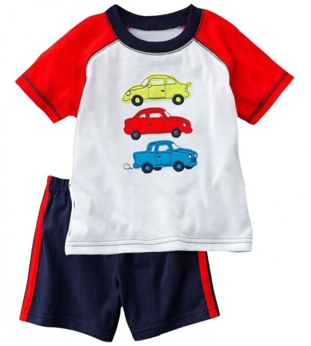 طقم ولادي قطعتين ماركة Jumping Beans - سيارات