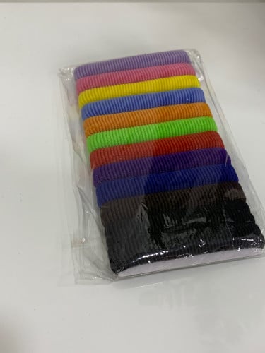 ربطات شعر ملونة 12 حبة