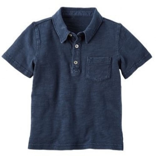 بلوزة بولو ولادي ماركة كارترز - كحلي بتطريز نظارة