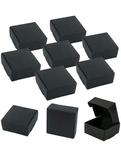 علب هدايا أسود - تخرج - مربعات صغيرة 10 قطع