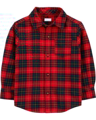 قميص ولادي ماركة كارترز - أزرق بتطريز نظارة