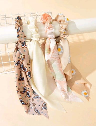 4 حبات ربطة شعر - اكسسوار شعر - موديل رقم 30