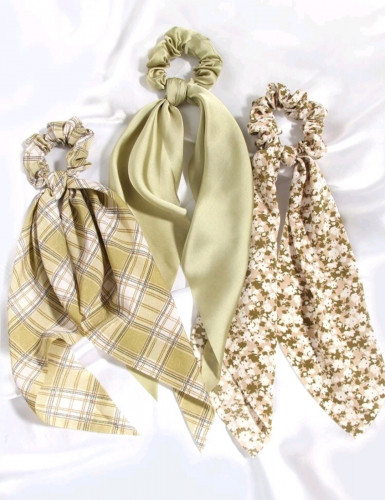 3 حبات ربطة شعر - اكسسوار شعر - موديل رقم 40