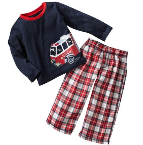 طقم ولادي قطعتين ماركة Jumping Beans - كحلي