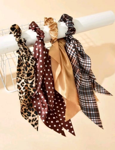 4 حبات ربطة شعر - اكسسوار شعر - موديل رقم 18