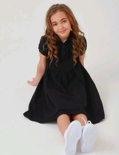 فستان بناتي أسود