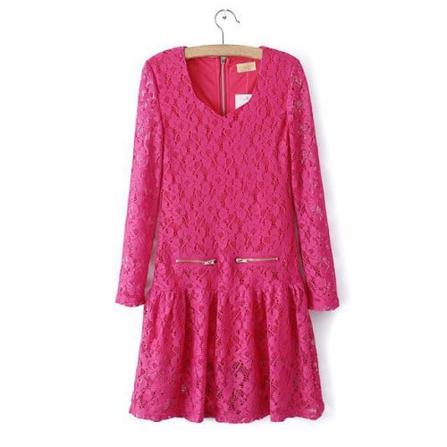 فستان نسائي دانتيل فوشي