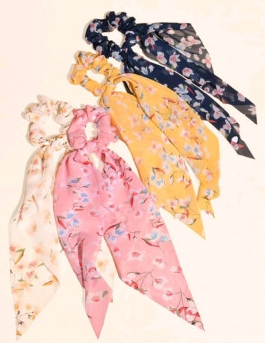 4 حبات ربطة شعر - اكسسوار شعر - موديل رقم 22