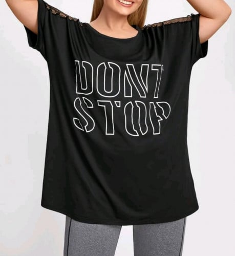 بلوزة نسائي أسود DONT STOP