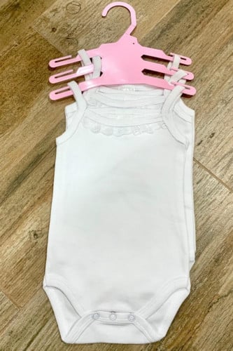 طقم 3 بربتوز بناتي أبيض