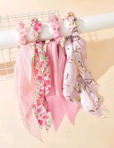 4 حبات ربطة شعر - اكسسوار شعر - موديل رقم 50