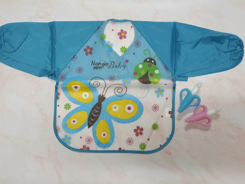 مريلة أطفال -أزرق فراشة