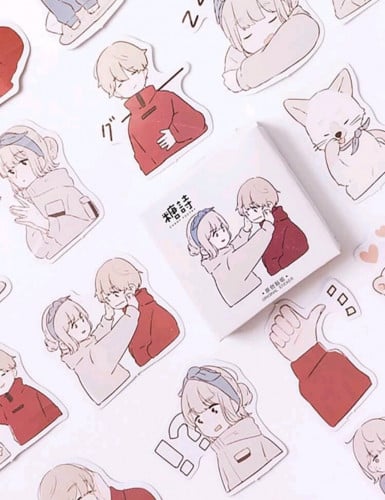 45 ملصق يناسب ثنائي - ملصقات