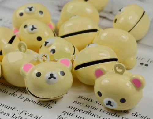 أجراس دبدوب بيج - حبة واحدة - المقاس 2 سم