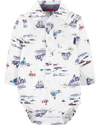 قميص ولادي ماركة كارترز - بحر