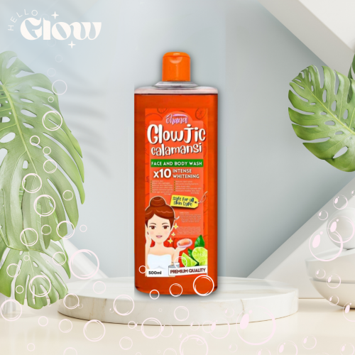 شاور جل اوهانا للتقشير - Ohana Cosmetics Glowjic Calamansi Face and Body Wash x10 Whitening