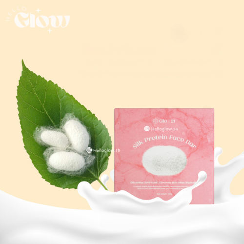 صابون بروتين حرير  - GLO21 Silk Protein Face Bar
