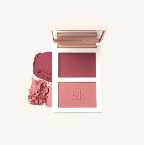 بلشر داي دريم Peach Cloud  - blk cosmetics daydream dual blush palette powder