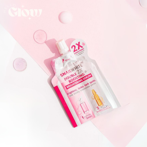 سيروم التفتيح المعزز من سنيلوايت - 4ml + 4ml SNAILWHITE - DOUBLE BOOSTING BRIGHTENING SERUM