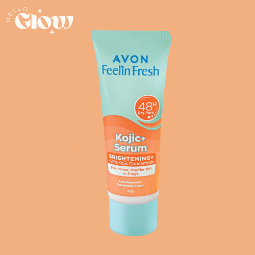 كريم مزيل العرق + مقشر بالكوجيك -Avon Deodorant Fe...
