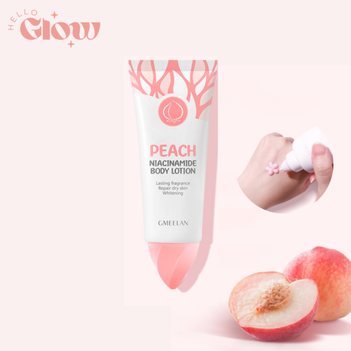 لوشن تبييض التصبغات بالخوخ من جيميلان - GMEELAN Peach Body Whitening Lotion Niacinamide Moisturizing Cream 100g