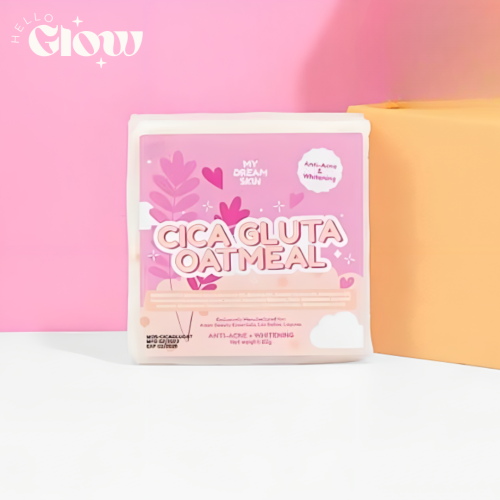 صابون دريم سكين بالسيكا و الشوفان - MY DREAM SKIN CICA GLUTA OATMEAL INTENSE WHITENING SOAP
