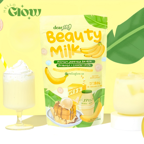 كولاجين البكتيريا النافعة بالموز من بيوتي ميلك -  Dear face beauty milk banana
