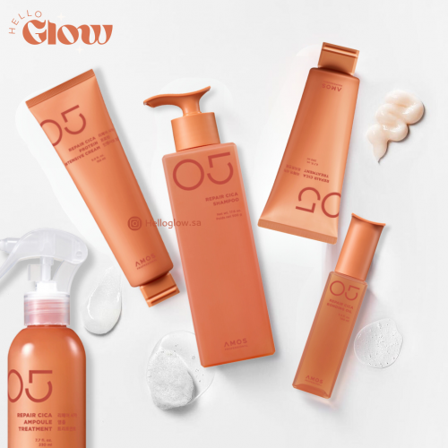 مجموعة اموس بالسيكا لعلاج الشعر التالف - 5 منتجات Amos Professional