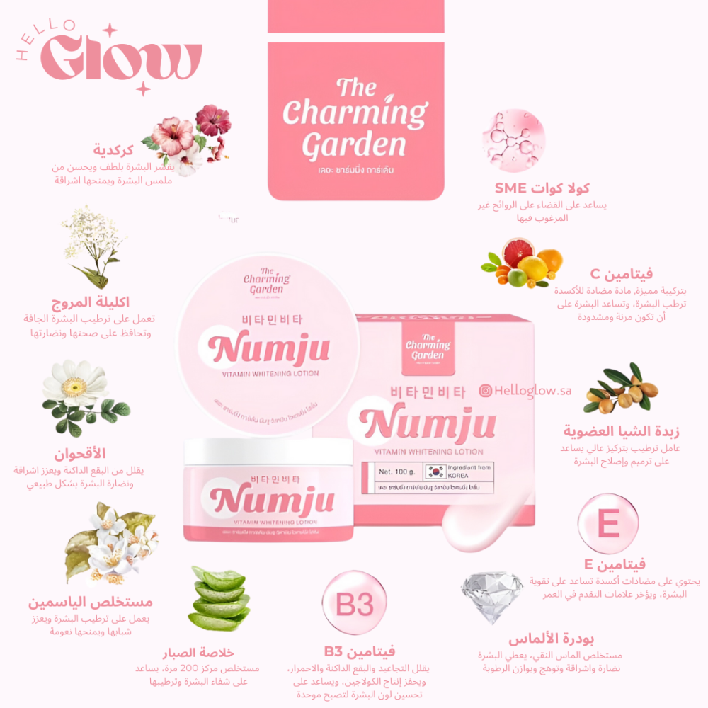 كريم مونجو للتفتيح بالفيتامينات - NUMJU Vitamin Whitening Lotion