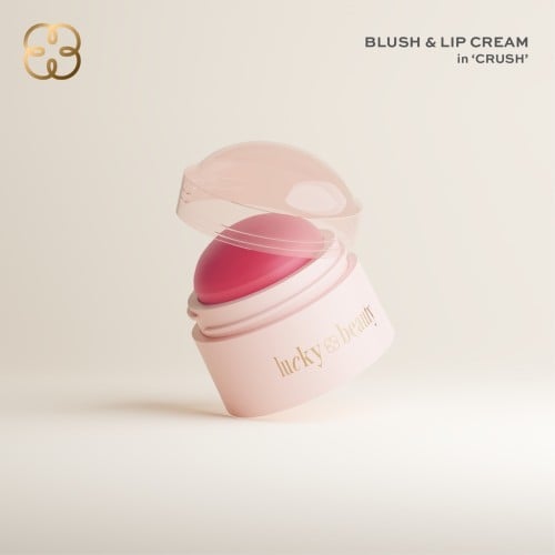 بلاشر و احمر شفاه  - Lucky Beauty Blush & Lip Cream In Crush